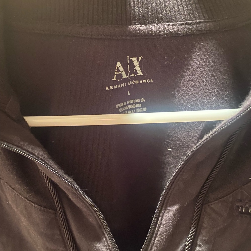 Armani Exchange Black Pullover Collared Crewneck - image 3